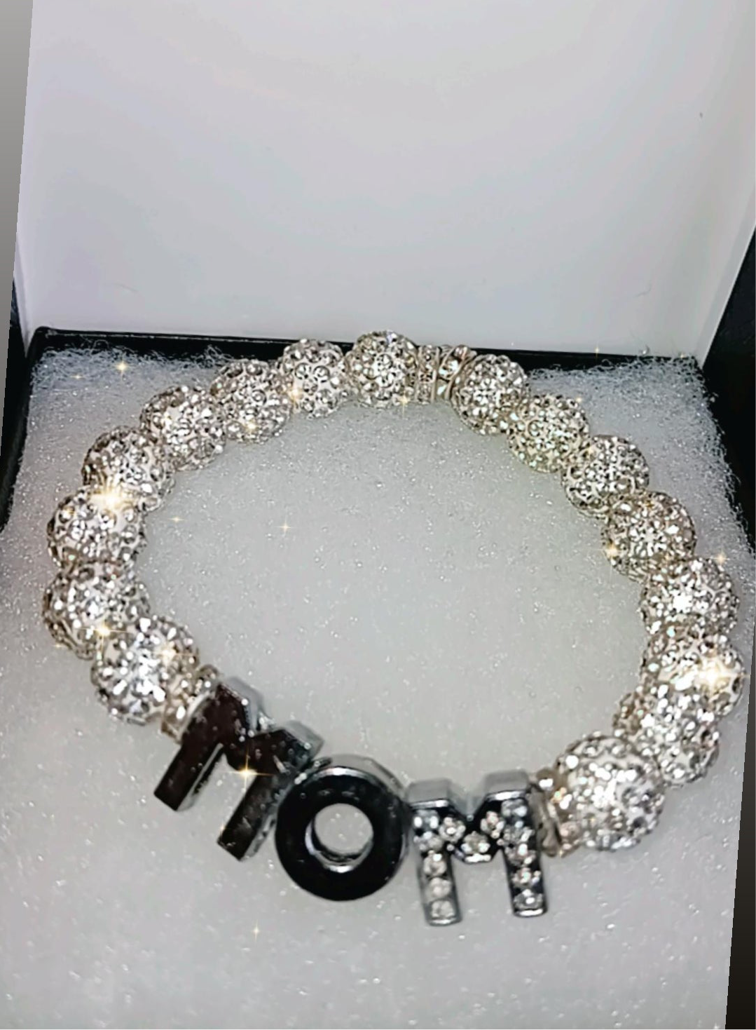 “Mom” Rhinestone Bracelet